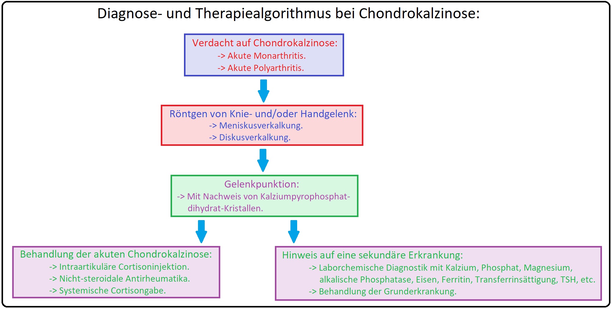 965 Diagnose und Therapiealgorithmus bei Chondrokalzinose