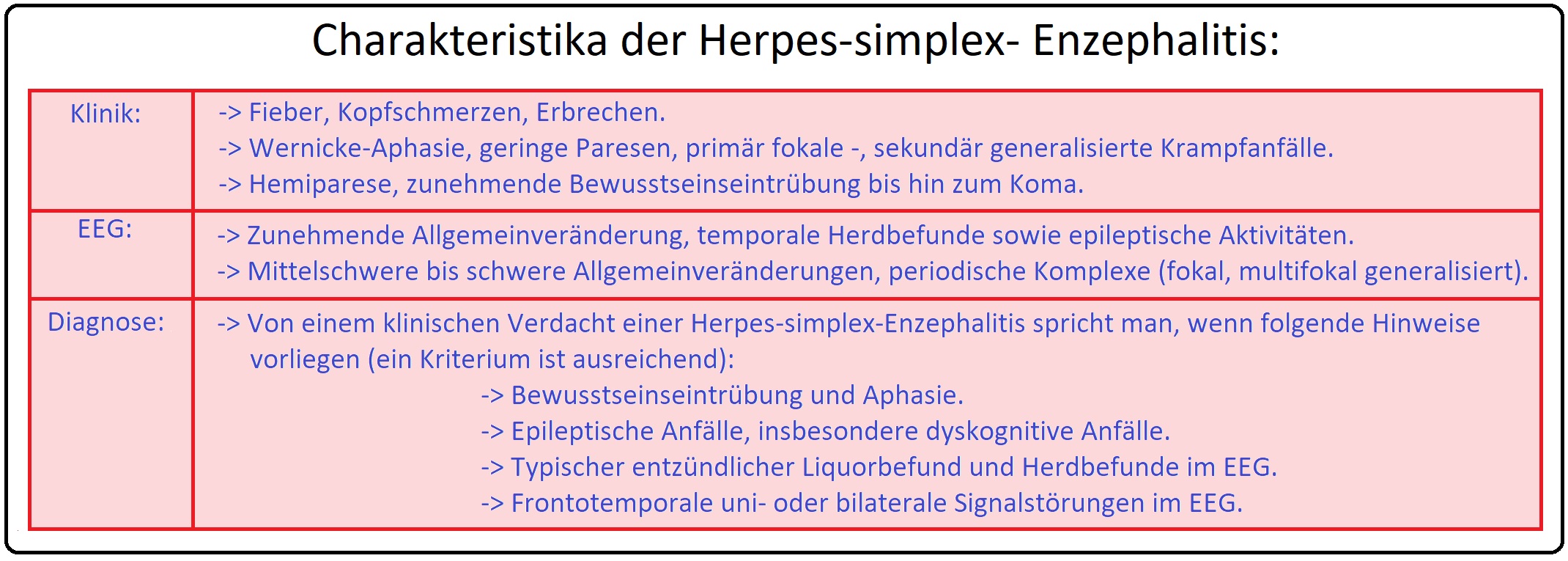 051 Charakteristika der Herpes simplex Enzephalitis