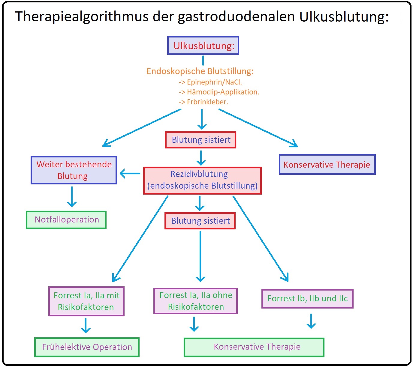 805 Therapiealgorithmus der gastrointestinalen Ulkuskrankheit